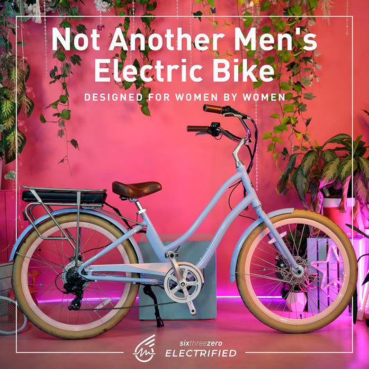 Evryjourney Women'S Electric Bike, Step-Through Touring Hybrid Ebike, 250/500 Watt Motor, 26" Bicycle, Multiple Colors