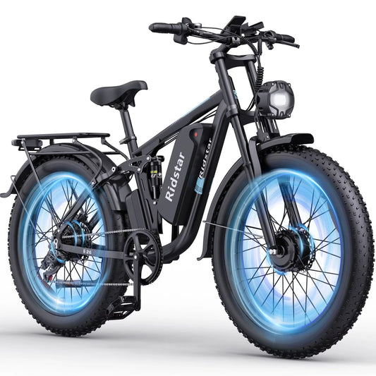 Ridstar-Electric Mountain Bike, Comfortable Aluminum Alloy Frame, 48V 23Ah, Smart Electronic Lithium Battery, MTB, 2000W, New