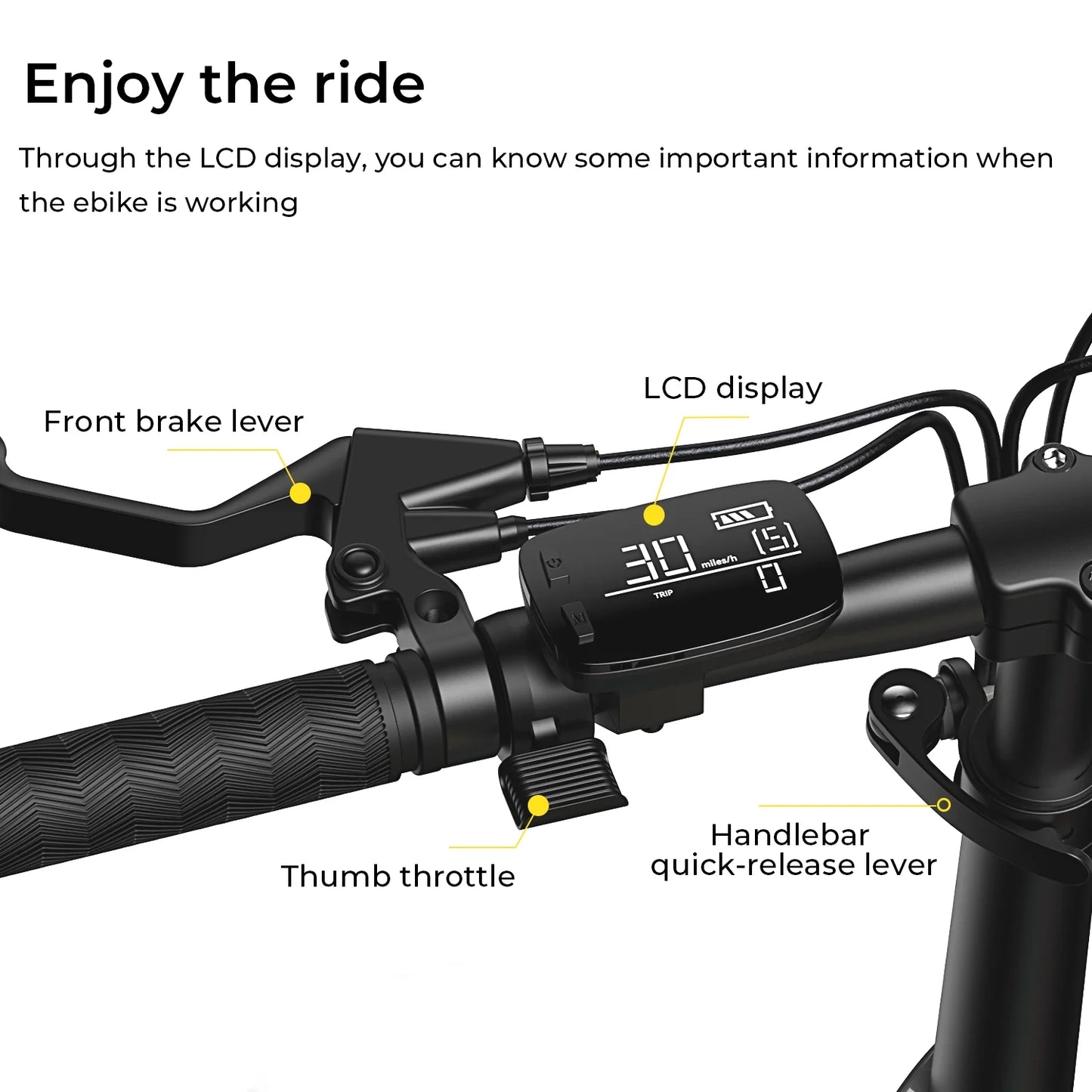 Electric Bike for Adults, 750W Motor 48V 20Ah Removable Battery Folding Ebike, Full Suspensions Mountain Bicycle UL2849