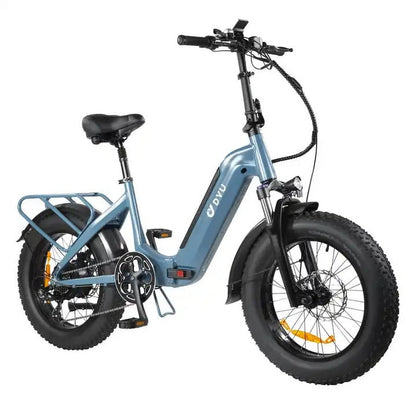 Fat Tire Electric Bike for Adults, Step through Foldable Bikes with Lithium Battery 48Volts 14Ah, 750W Ebike Aluminum Alloy Frame 20 Inch Fat Tire