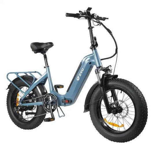 Fat Tire Electric Bike for Adults, Step through Foldable Bikes with Lithium Battery 48Volts 14Ah, 750W Ebike Aluminum Alloy Frame 20 Inch Fat Tire