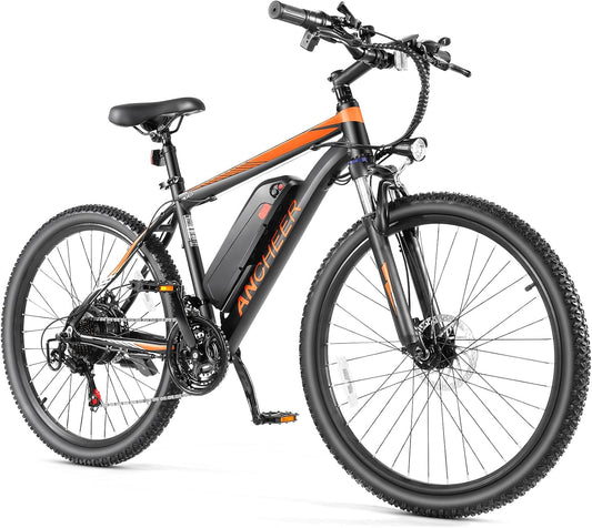 26" Electric Bike for Adults, [Peak 750W Motor] Electric Mountain Bike, 22 MPH Commuter Ebike, 55 Miles Adults Electric Bicycle with 48V/374Wh Battery, LCD Display, 21 Speed, Front Suspension