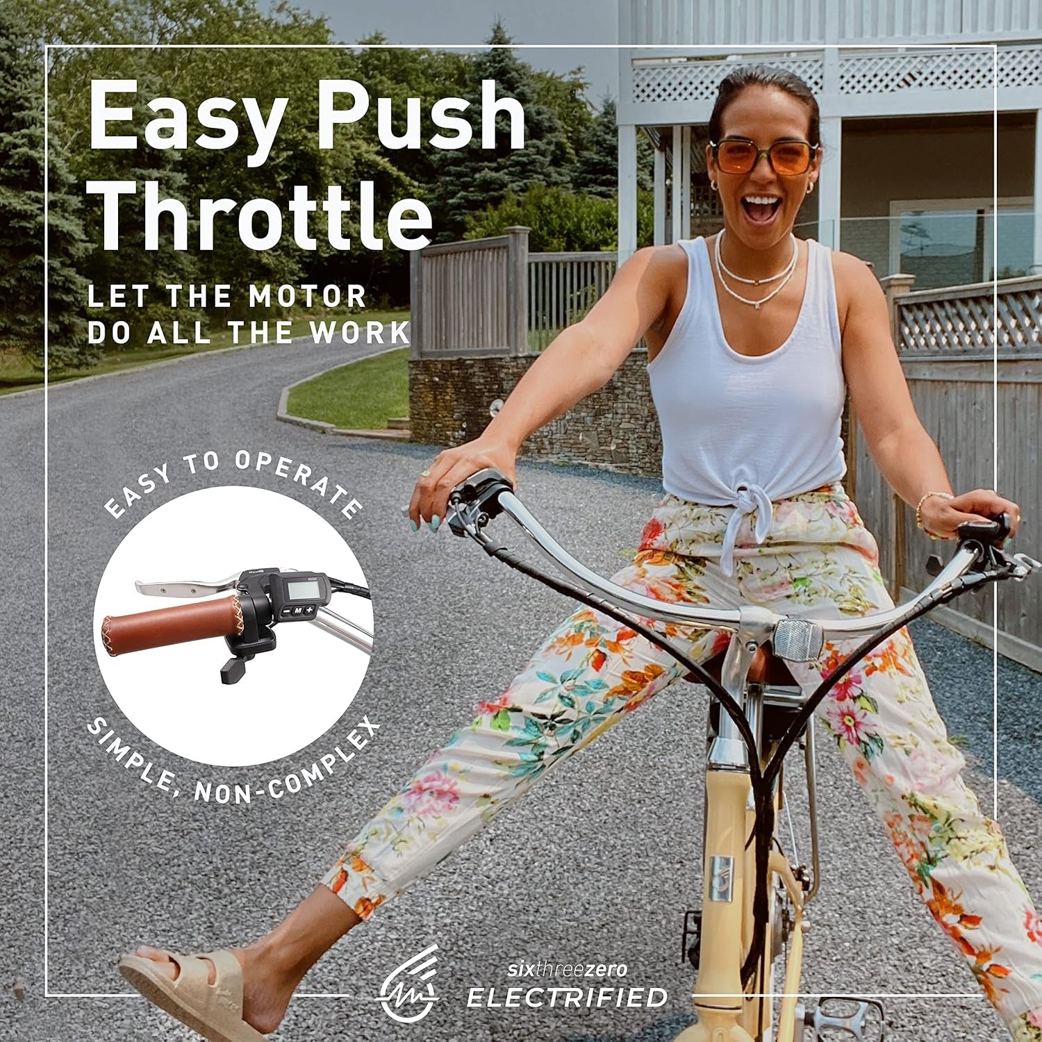 Evryjourney Women'S Electric Bike, Step-Through Touring Hybrid Ebike, 250/500 Watt Motor, 26" Bicycle, Multiple Colors