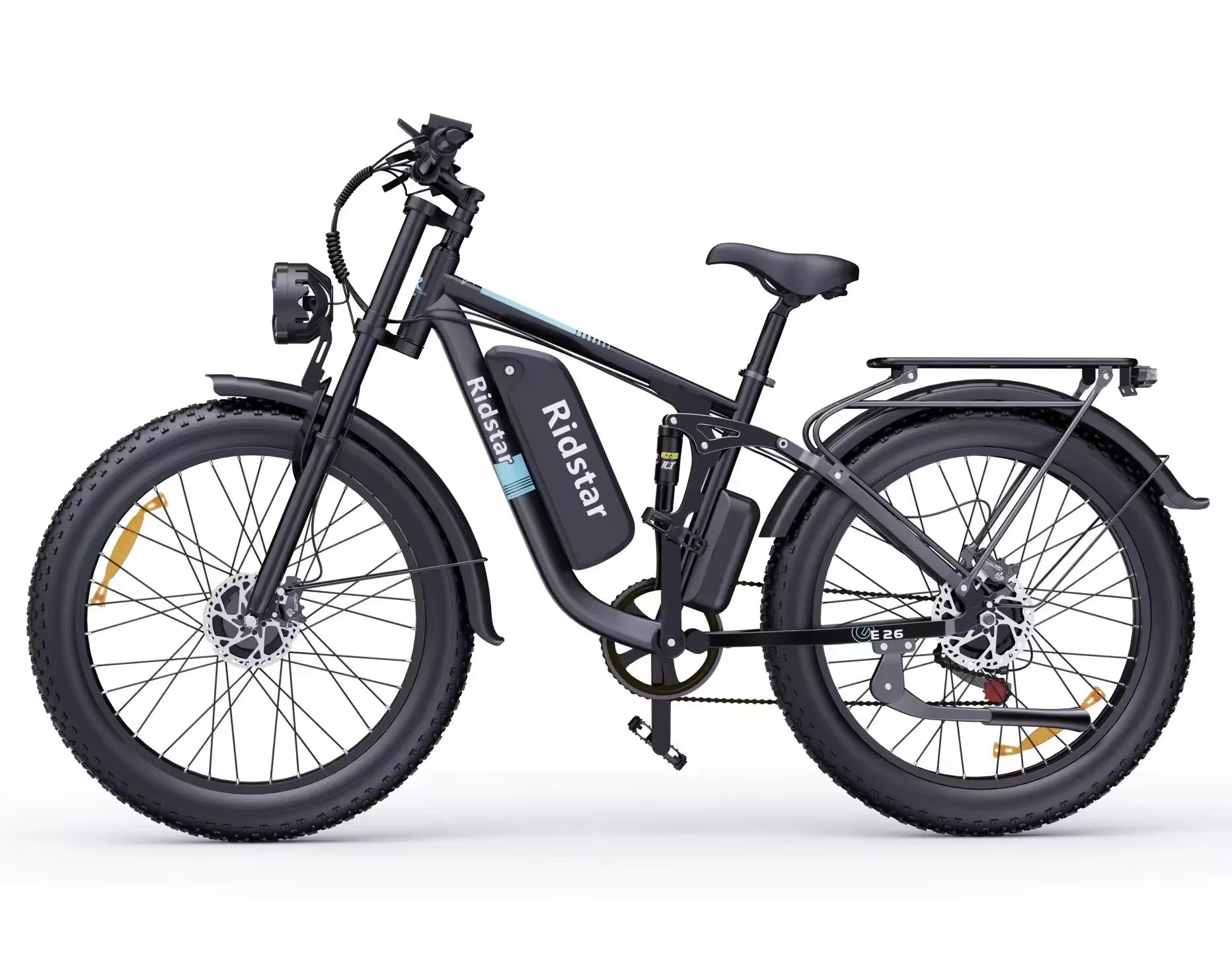 Ridstar-Electric Mountain Bike, Comfortable Aluminum Alloy Frame, 48V 23Ah, Smart Electronic Lithium Battery, MTB, 2000W, New